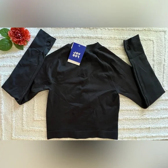 JOYLAB Black Athletic Zipper Seamless Jacket- Size S - Picture 5 of 6